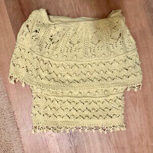 Zara Crochet Off the Shoulder Top